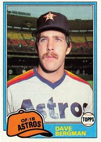 #253 Dave Bergman - Houston Astros - 1981 Topps Baseball