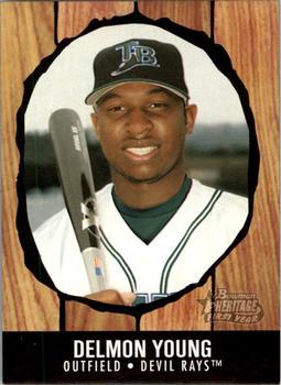 #253 Delmon Young - Tampa Bay Devil Rays - 2003 Bowman Heritage Baseball