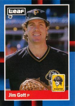 #253 Jim Gott - Pittsburgh Pirates - 1988 Leaf Baseball