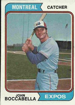 #253 John Boccabella - Montreal Expos - 1974 Topps Baseball