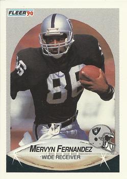 #253 Mervyn Fernandez - Los Angeles Raiders - 1990 Fleer Football