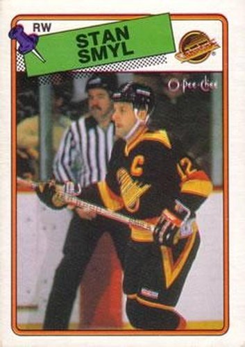 #253 Stan Smyl - Vancouver Canucks - 1988-89 O-Pee-Chee Hockey