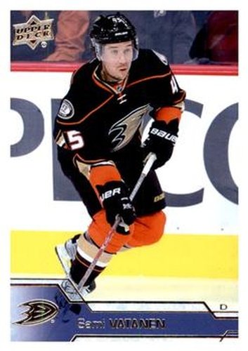 #253 Sami Vatanen - Anaheim Ducks - 2016-17 Upper Deck Hockey