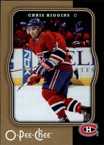 #253 Chris Higgins - Montreal Canadiens - 2007-08 O-Pee-Chee Hockey