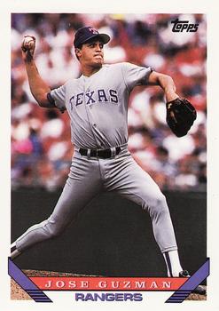 #253 Jose Guzman - Texas Rangers - 1993 Topps Baseball