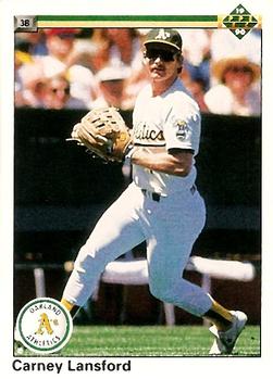 #253 Carney Lansford - Oakland Athletics - 1990 Upper Deck Baseball