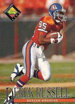 #253 Derek Russell - Denver Broncos - 1994 Pro Line Live Football