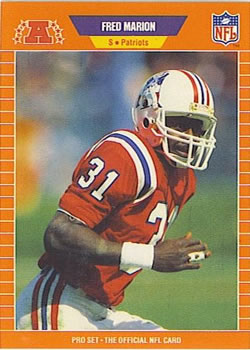 #253 Fred Marion - New England Patriots - 1989 Pro Set Football