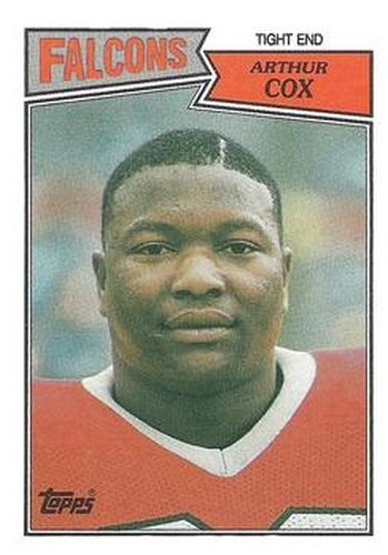 #253 Arthur Cox - Atlanta Falcons - 1987 Topps Football