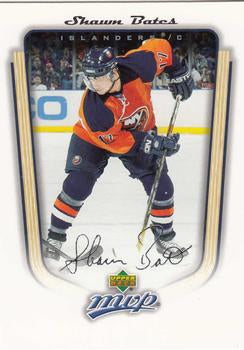 #253 Shawn Bates - New York Islanders - 2005-06 Upper Deck MVP Hockey