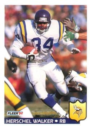 #253 Herschel Walker - Minnesota Vikings - 1992 Fleer Football