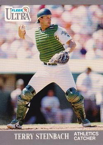 #253 Terry Steinbach - Oakland Athletics - 1991 Ultra Baseball
