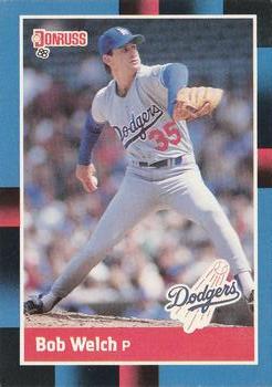 #253 Bob Welch - Los Angeles Dodgers - 1988 Donruss Baseball