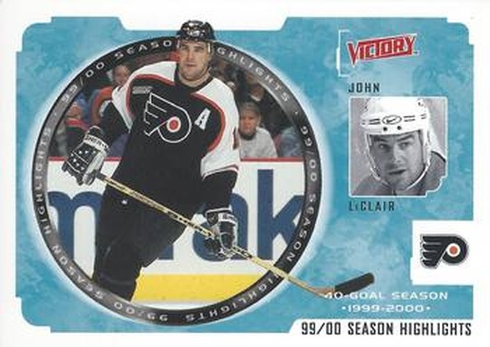 #253 John LeClair - Philadelphia Flyers - 2000-01 Upper Deck Victory Hockey