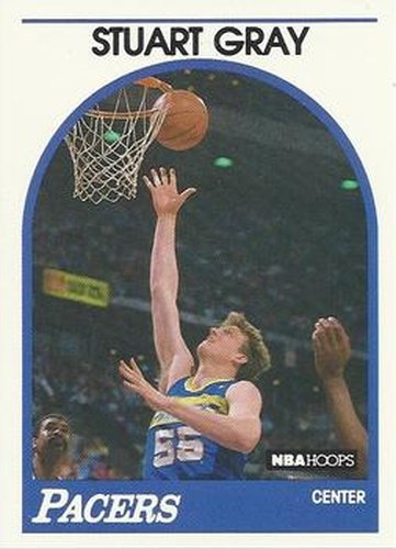 #253 Stuart Gray - Indiana Pacers - 1989-90 Hoops Basketball