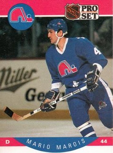 #253 Mario Marois - Quebec Nordiques - 1990-91 Pro Set Hockey