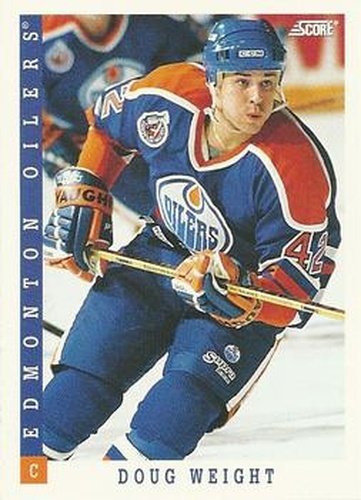 #253 Doug Weight - Edmonton Oilers - 1993-94 Score Canadian Hockey