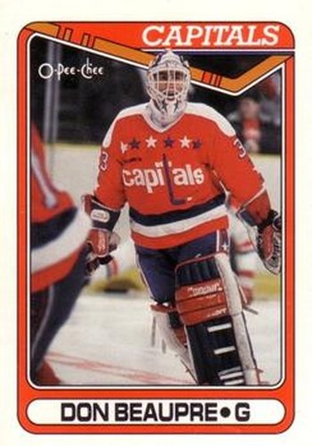 #253 Don Beaupre - Washington Capitals - 1990-91 O-Pee-Chee Hockey