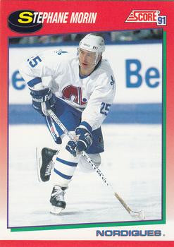 #254 Stephane Morin - Quebec Nordiques - 1991-92 Score Canadian Hockey