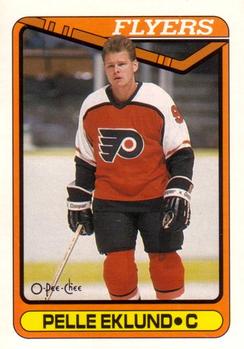 #254 Pelle Eklund - Philadelphia Flyers - 1990-91 O-Pee-Chee Hockey
