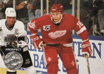 #254 Vladimir Konstantinov - Detroit Red Wings - 1991-92 Pro Set Platinum Hockey