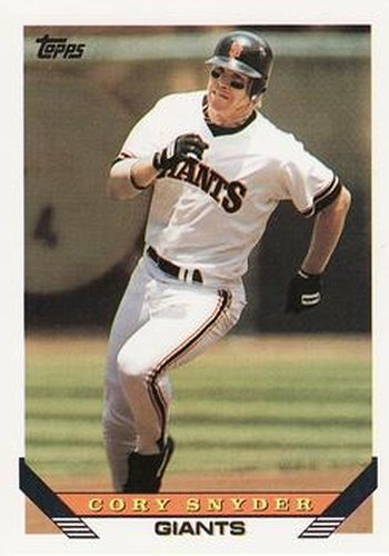#254 Cory Snyder - San Francisco Giants - 1993 Topps Baseball
