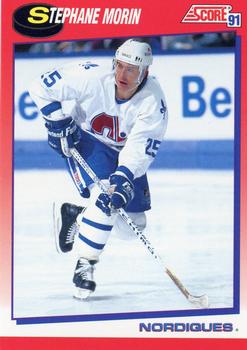 #254 Stephane Morin - Quebec Nordiques - 1991-92 Score Canadian Bilingual Hockey