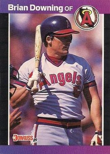 #254 Brian Downing - California Angels - 1989 Donruss Baseball