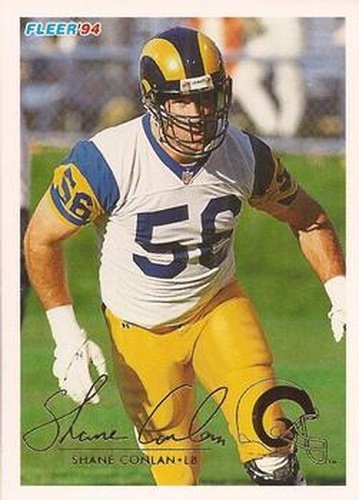 #254 Shane Conlan - Los Angeles Rams - 1994 Fleer Football