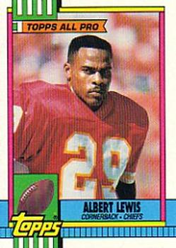 #254 Albert Lewis - Kansas City Chiefs - 1990 Topps Football