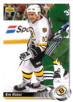 #254 Ken Hodge - Boston Bruins - 1992-93 Upper Deck Hockey