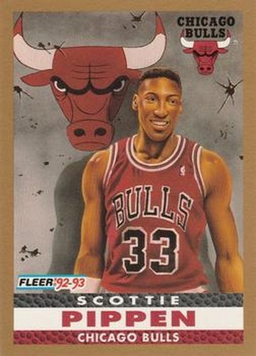 #254 Scottie Pippen - Chicago Bulls - 1992-93 Fleer Basketball