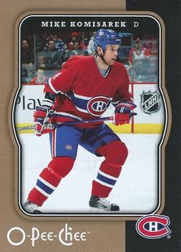 #254 Mike Komisarek - Montreal Canadiens - 2007-08 O-Pee-Chee Hockey