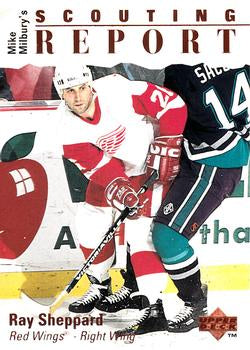 #254 Ray Sheppard - Detroit Red Wings - 1995-96 Upper Deck Hockey