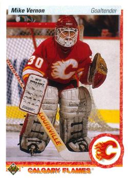 #254 Mike Vernon - Calgary Flames - 1990-91 Upper Deck Hockey