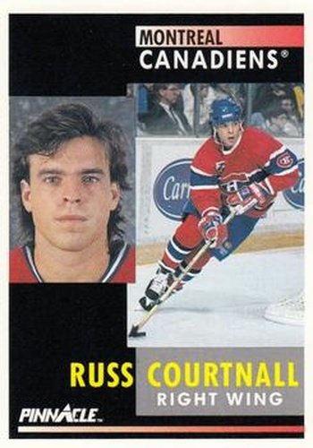 #254 Russ Courtnall - Montreal Canadiens - 1991-92 Pinnacle Hockey