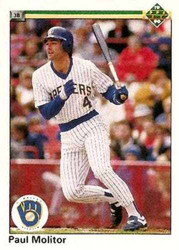 #254 Paul Molitor - Milwaukee Brewers - 1990 Upper Deck Baseball