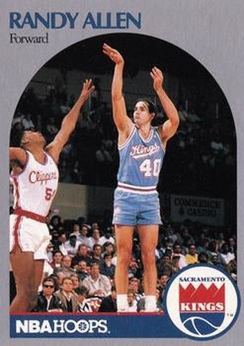 #254 Randy Allen - Sacramento Kings - 1990-91 Hoops Basketball