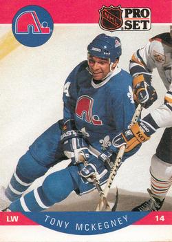#254 Tony McKegney - Quebec Nordiques - 1990-91 Pro Set Hockey