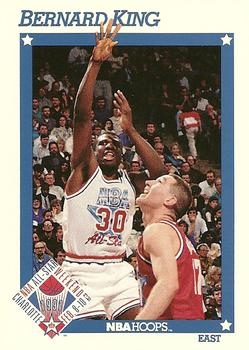 #254 Bernard King - Washington Bullets - 1991-92 Hoops Basketball