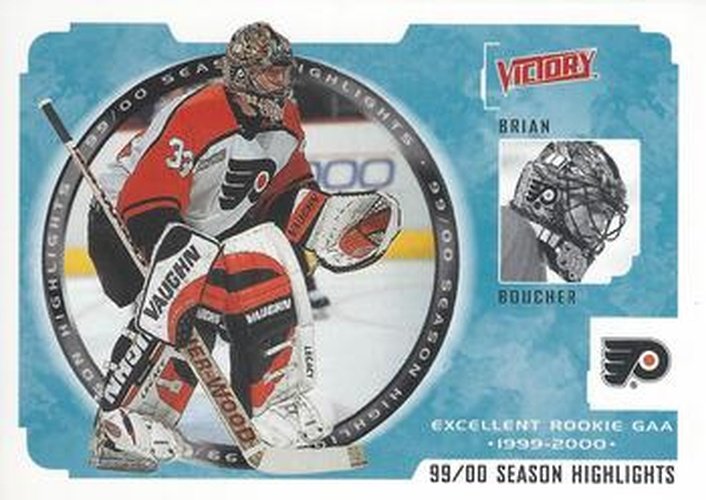 #254 Brian Boucher - Philadelphia Flyers - 2000-01 Upper Deck Victory Hockey