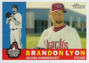 #254 Brandon Lyon - Arizona Diamondbacks - 2009 Topps Heritage Baseball