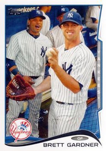 #254 Brett Gardner - New York Yankees - 2014 Topps Baseball