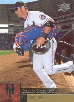 #254 Brian Schneider - New York Mets - 2009 Upper Deck Baseball