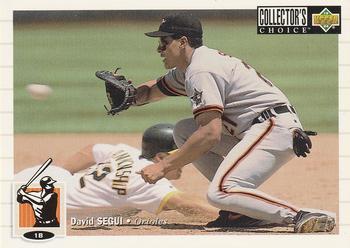 #254 David Segui - Baltimore Orioles - 1994 Collector's Choice Baseball