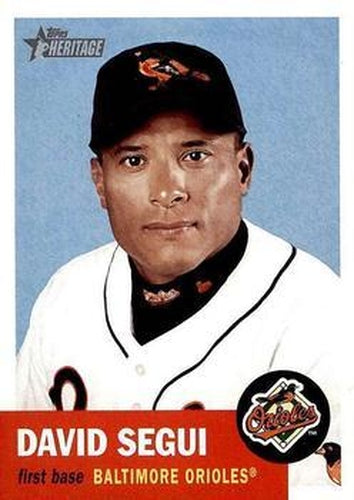 #254 David Segui - Baltimore Orioles - 2002 Topps Heritage Baseball