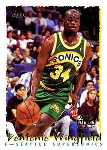 #254 Dontonio Wingfield - Seattle SuperSonics - 1994-95 Topps Basketball