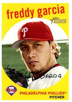 #254 Freddy Garcia - Philadelphia Phillies - 2008 Topps Heritage Baseball