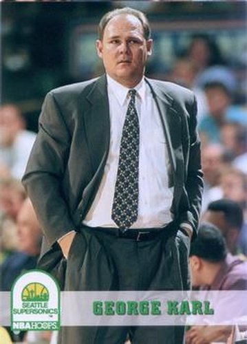 #254 George Karl - Seattle SuperSonics - 1993-94 Hoops Basketball