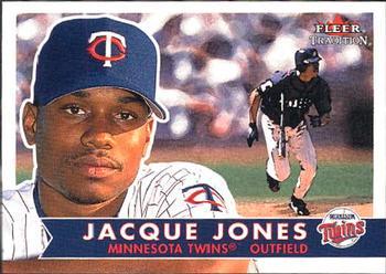 #254 Jacque Jones - Minnesota Twins - 2001 Fleer Tradition Baseball